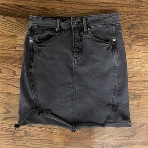 Good American Distressed Denim Skirt 2 26